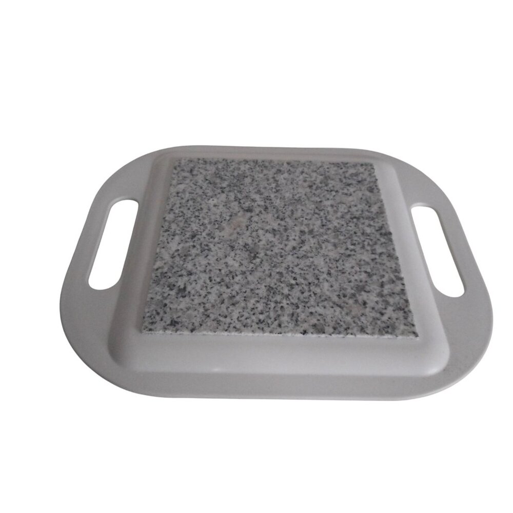 NIB Micro Hot Plate Thermal insulating Stone Keeps Food Hot Handles Stay Cool #1 - Picture 2 of 6